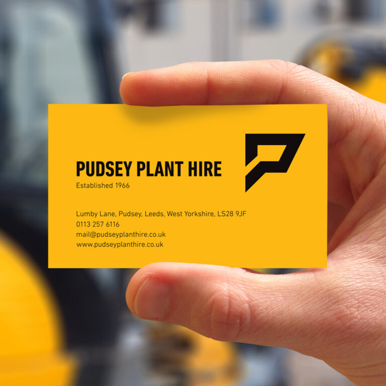 Pudsey Plant Hire brand identity